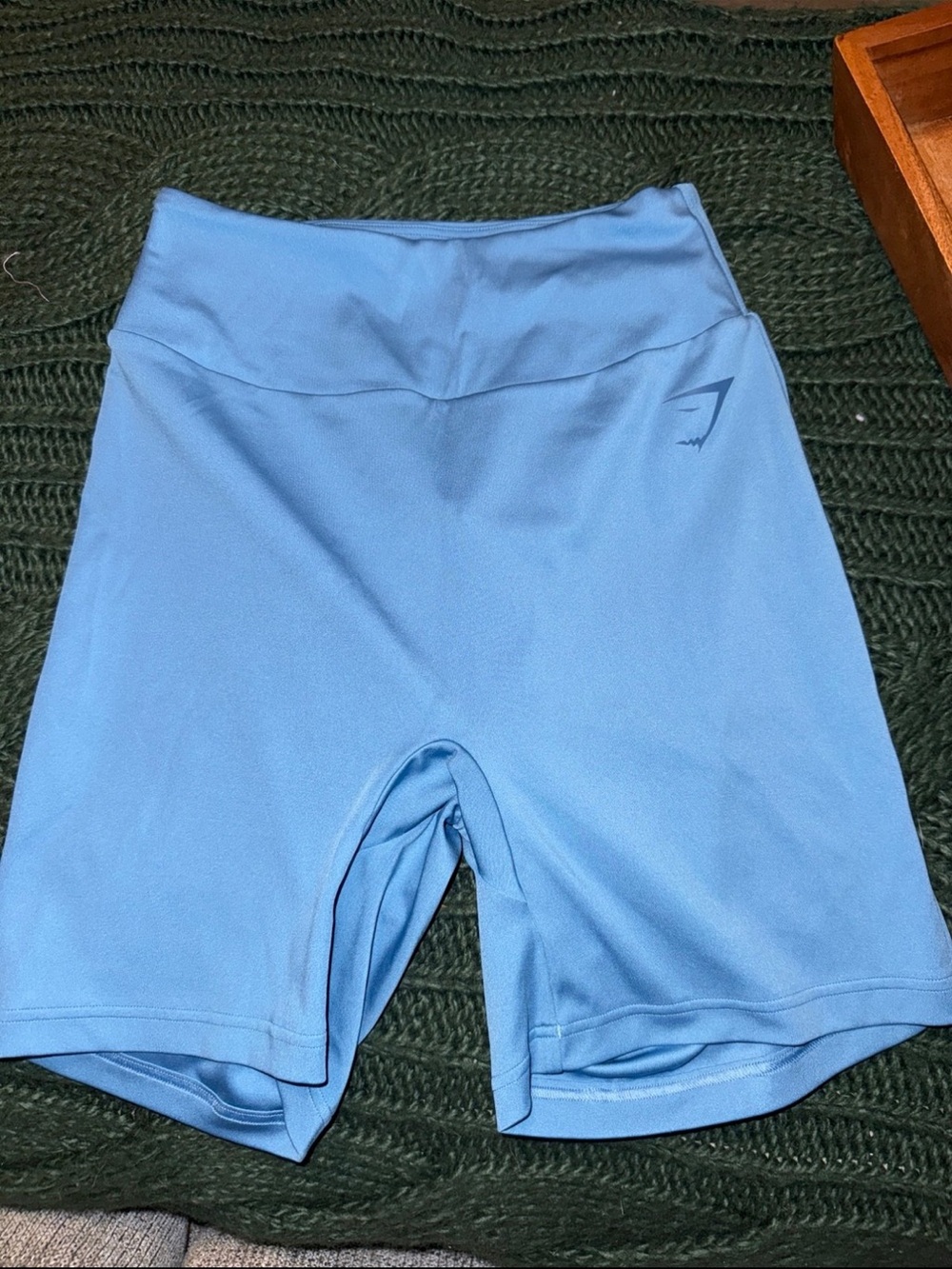 Gymshark Light Blue High-Rise Bike Shorts
